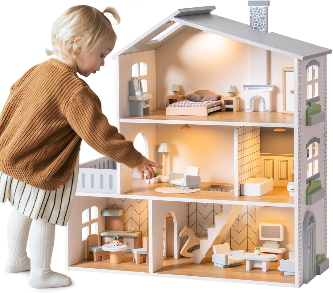 ROBOTIME Wooden Dollhouse