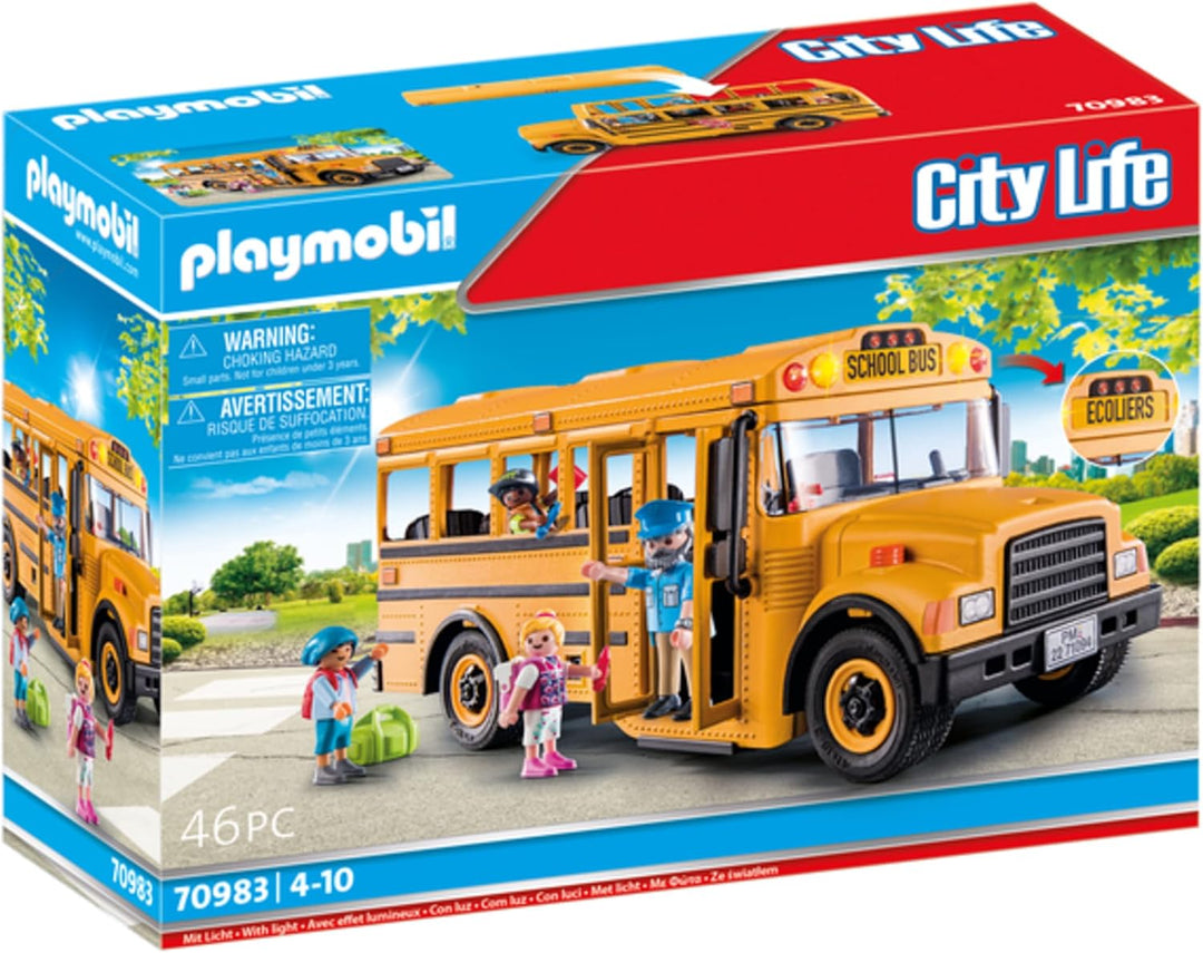 Playmobil School Bus with Accessories and Figures
